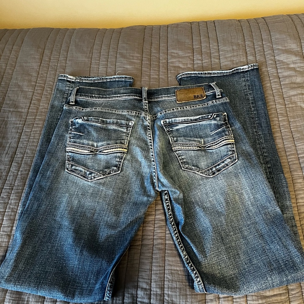Mens Buckle Jeans
